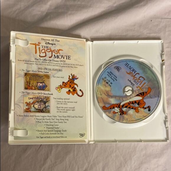 Disney The Tigger Movie DVD Classic Animated Family Adventure Pooh Pre-Owned - Picture 2 of 5
